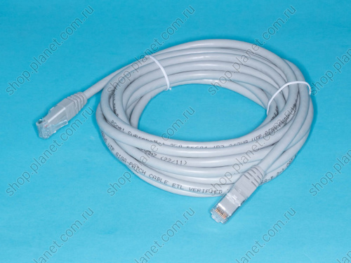 Патч-корд (шнур) RJ-45 - RJ-45 кат.6, 5м, серый SC06-8P8C5