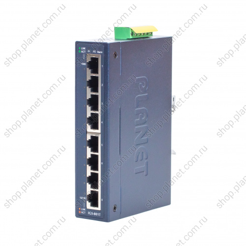 Коммутатор промышленный 8 портов RJ45 10/100/1000 Мб/с IGS-801T