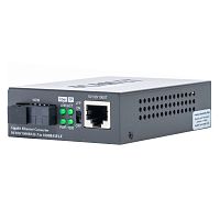 Медиаконвертер с SC портом 1000 Мб/с, TX 1550, RX 1310, WDM, 20 км, одномод, RJ45 10/100/1000 Мб/с GT-806B15