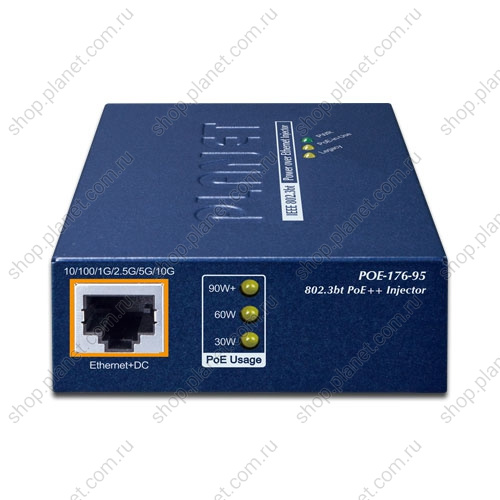 Инжектор питания PoE ++ Ultra RJ45 100/2.5G/5G/10G фото 2 Инжектор питания PoE ++ Ultra RJ45 100/2.5G/5G/10G POE-176-95 фото 2