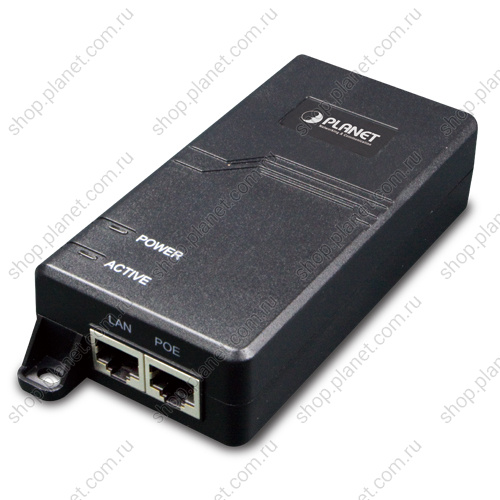 Инжектор питания PoE++, однопортовый, RJ-45 10/100/1000 Мб/с Инжектор питания PoE++, однопортовый, RJ-45 10/100/1000 Мб/с POE-173