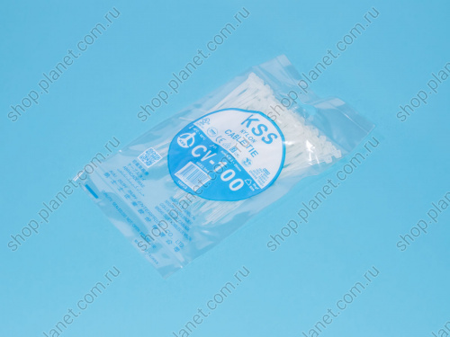 Стяжка 100x2,5мм, белая, упак. 100 шт. CV-100