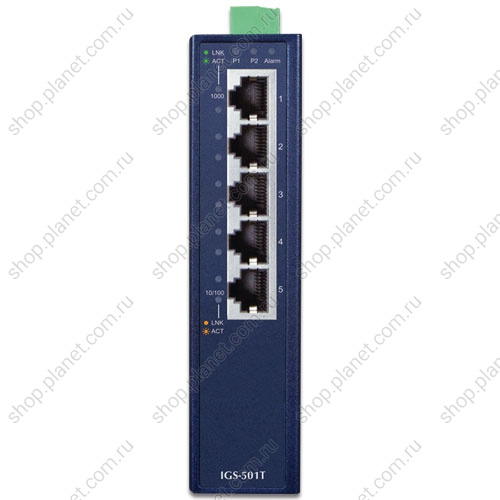 Коммутатор промышленный 5 портов RJ45 10/100/1000 Мб/с фото 3 Коммутатор промышленный 5 портов RJ45 10/100/1000 Мб/с IGS-501T фото 3