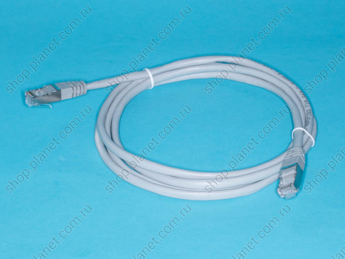 Патч-корд (шнур) RJ-45 - RJ-45 кат.5е, 2м, экранированный, серый Патч-корд (шнур) RJ-45 - RJ-45 кат.5е, 2м, экранированный, серый SC04-8P8C2