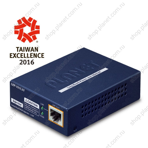 PоE инжектор Planet до 500м по витой паре 1 порт 10/100 Мб/с PoE, 1 порт RJ-45 Long Reach PoE PоE инжектор Planet до 500м по витой паре 1 порт 10/100 Мб/с PoE, 1 порт RJ-45 Long Reach PoE LRP-101UH