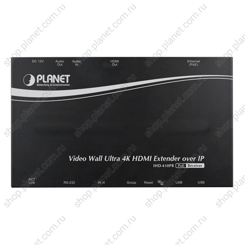 Удлинитель (приемник) Ultra 4K/60 HDMI 1 порт RJ-45 10/100/1000 Мб/с PoE PD фото 6 Удлинитель (приемник) Ultra 4K/60 HDMI 1 порт RJ-45 10/100/1000 Мб/с PoE PD IHD-420PR фото 6
