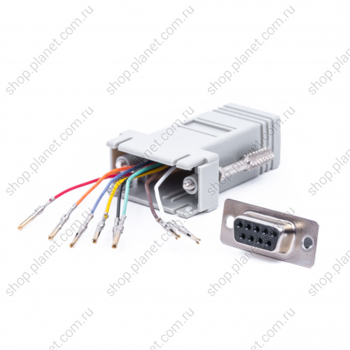 Переходник D-SUB 9 гнездо - RJ45 гнездо GC-9FT8 фото 5