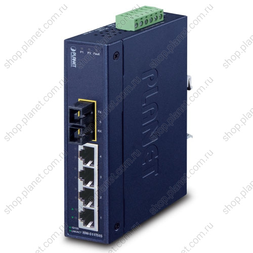 Коммутатор промышленный 1 порт SC duplex 100 Мб/с,1310 нм,15 км, многомод, 4 порта RJ-45 10/100 Мб/с Коммутатор промышленный 1 порт SC duplex 100 Мб/с,1310 нм,15 км, многомод, 4 порта RJ-45 10/100 Мб/с ISW-511TS15