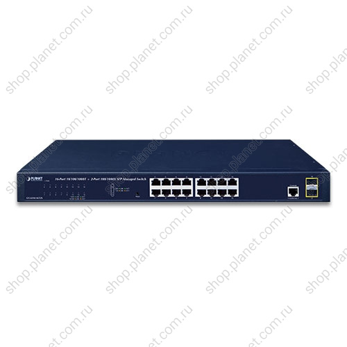 Коммутатор управляемый L2/L4, 2 порта SFP 100/1000 Мб/с, 16 портов RJ45 10/100/1000 Мб/с фото 2 GS-4210-16T2S Коммутатор управляемый L2/L4, 2 порта SFP 100/1000 Мб/с, 16 портов RJ45 10/100/1000 Мб/с фото 2