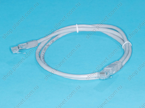 Патч-корд (шнур) RJ-45 - RJ-45 кат.5е, 1м, серый Патч-корд (шнур) RJ-45 - RJ-45 кат.5е, 1м, серый SC03-8P8C1-G