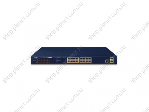 Коммутатор управляемый L2/L4, РоЕ 16 портов RJ45 10/100/1000 Мб/с, 2 порта SFP 100/1000 Мб/с фото 3 Коммутатор управляемый L2/L4, РоЕ 16 портов RJ45 10/100/1000 Мб/с, 2 порта SFP 100/1000 Мб/с GS-4210-16P2S фото 3