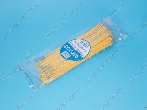 Стяжка 280x4.8мм, желтая, упак. 100 шт. CV-280SY