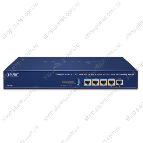 Маршрутизатор с поддержкой VPN, PoE 4 порта 10/100/1000 Мб/с фото 2 Маршрутизатор с поддержкой VPN, PoE 4 порта 10/100/1000 Мб/с VR-300P фото 2