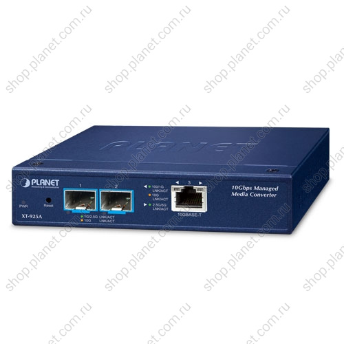 Медиаконвертер с 2 SFP+ портами 100/1000/2.5G/5G/10G, RJ-45 10/100/1000/2.5G/5G/10G, управляемый Медиаконвертер с 2 SFP+ портами 100/1000/2.5G/5G/10G, RJ-45 10/100/1000/2.5G/5G/10G, управляемый XT-925A