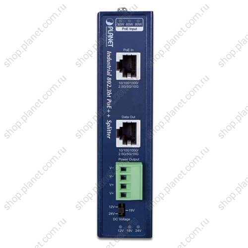 Сплиттер PoE++ промышленный, RJ45 10/100/1000/2.5G/5G/10G, питание DC 12В/19В/24В фото 2 Сплиттер PoE++ промышленный, RJ45 10/100/1000/2.5G/5G/10G, питание DC 12В/19В/24В IPOE-176S фото 2